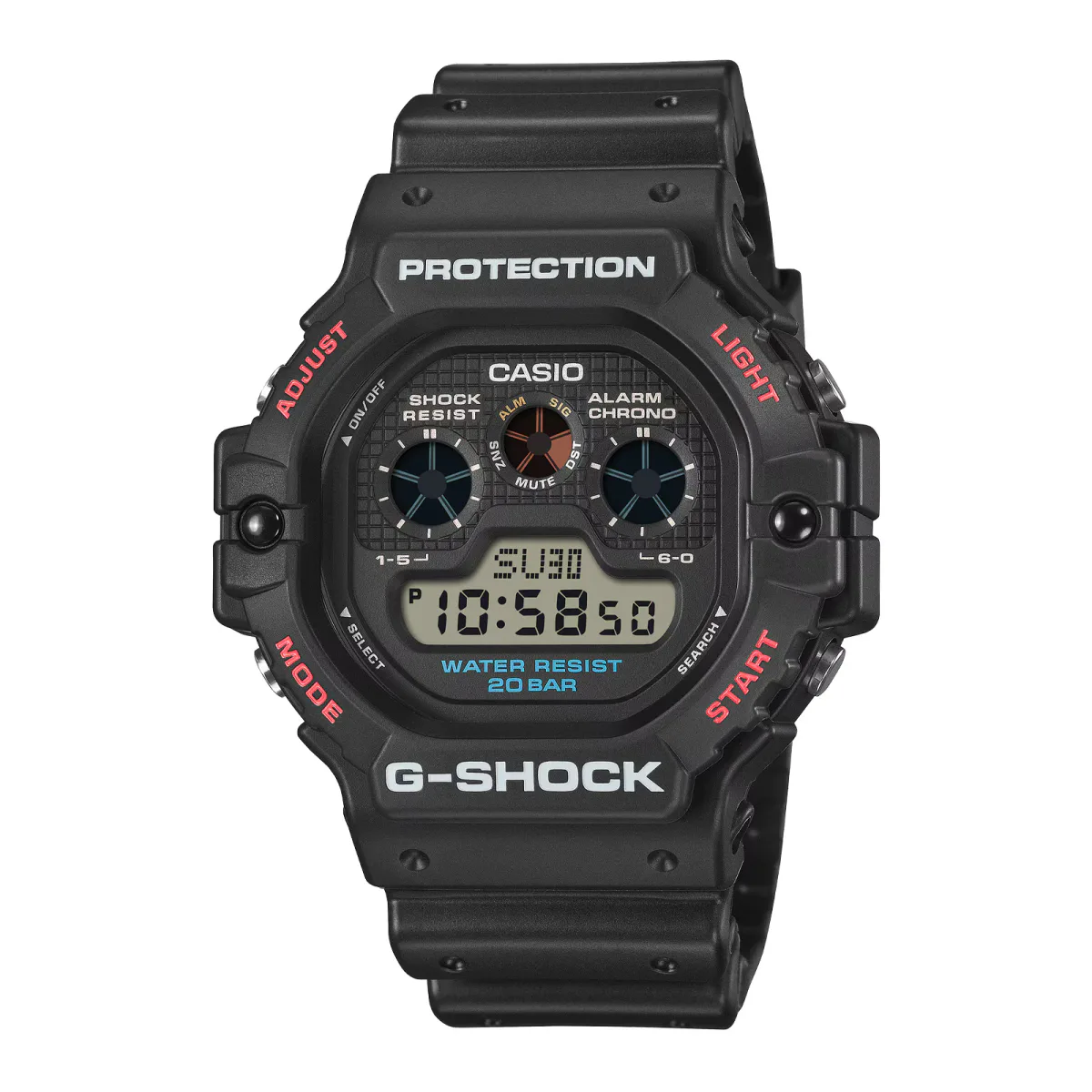 Casio G-SHOCK Digital 5900 Series 46.8mm Mens Watch Black