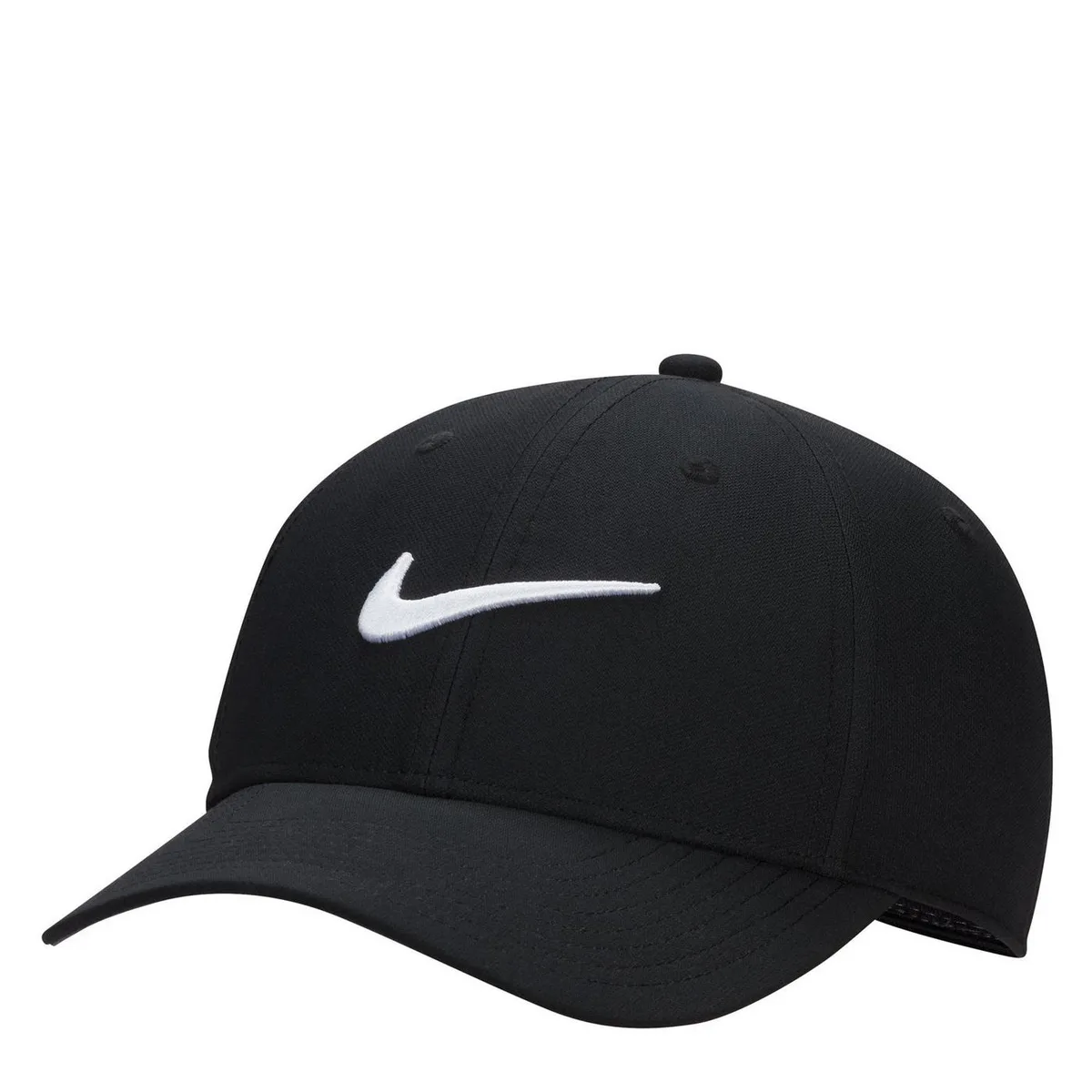 For Him Nike Dri-FIT Club Structured Swoosh Cap in Black/White – Accessories