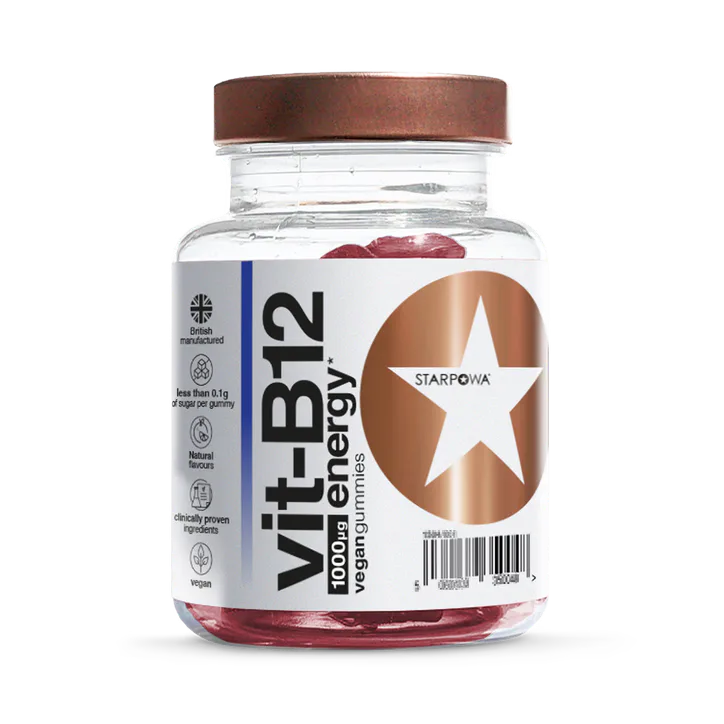 Starpowa B12 1000µg Blueberry Flavour 30 Gummies