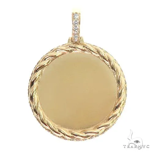 RINA - SUNNY 2 14K Gold Side Diamond Frame Memorial Photo Pendant 66800 in Rose Gold – Pendant