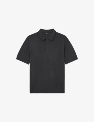REISS Manor Regular-Fit Merino Wool Polo Shirt - MINTY SAGE GREEN detail 2