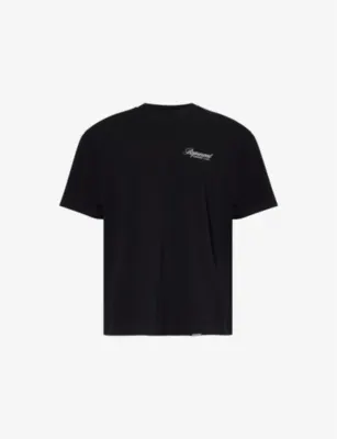 REPRESENT Script short-sleeves oversized cotton-jersey T-shirt