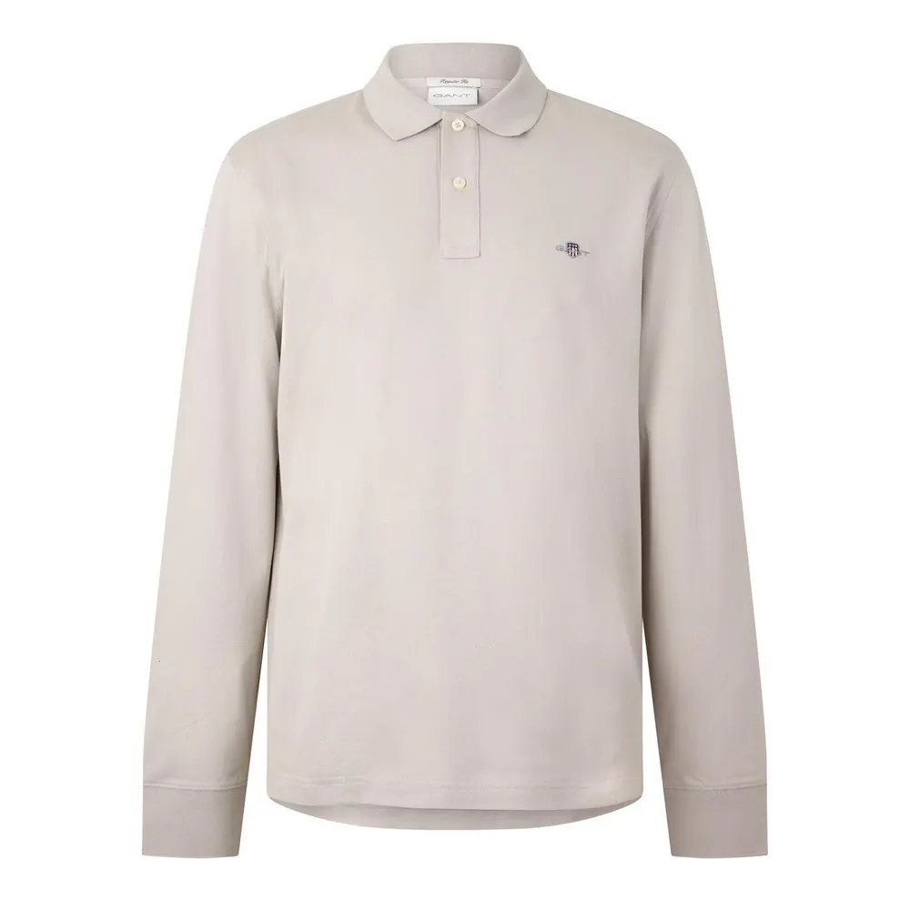Gant Men's Rugby Cotton Long-Sleeve Polo Shirt