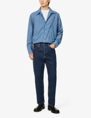 AGOLDE 90's straight-leg loose-fit denim jeans detail 2