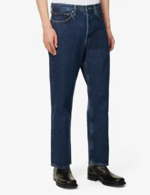 AGOLDE 90's straight-leg loose-fit denim jeans detail 3