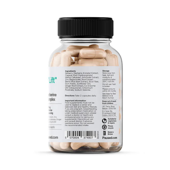 Paused Berberine Complex 650 mg 60 Capsules detail 3