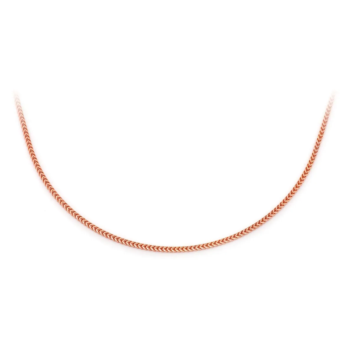 For Him Franco Gold Chain in 1mm / Rose Gold / 20" – Chain