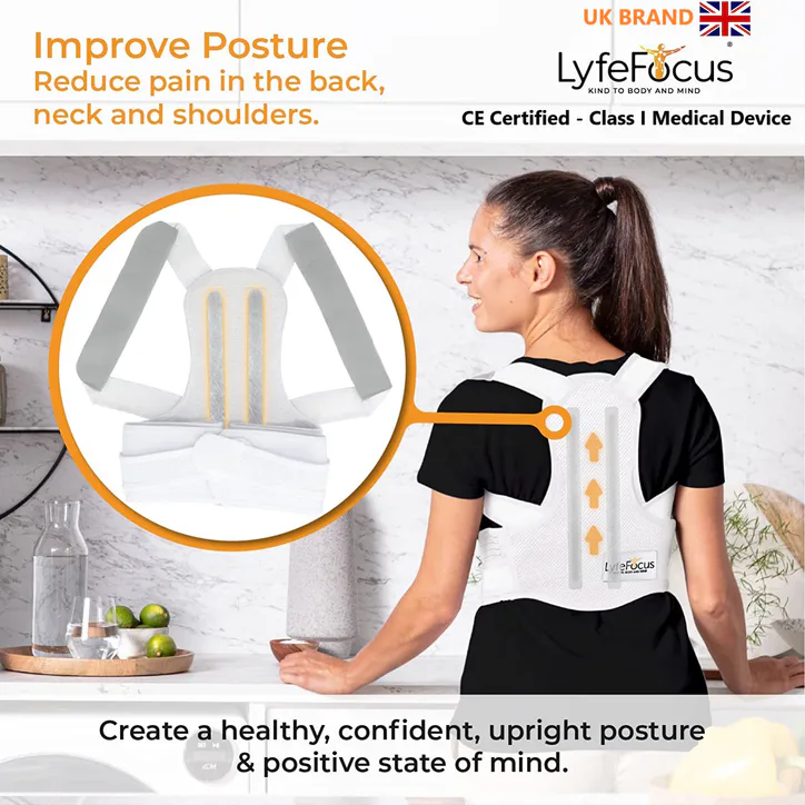 Lyfe Focus LyfeFocus Posture Corrector Black Small, additional product view 3
