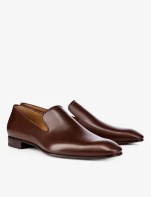 CHRISTIAN LOUBOUTIN Dandelion leather loafers - 13.5 in HAVANE, additional product view 2