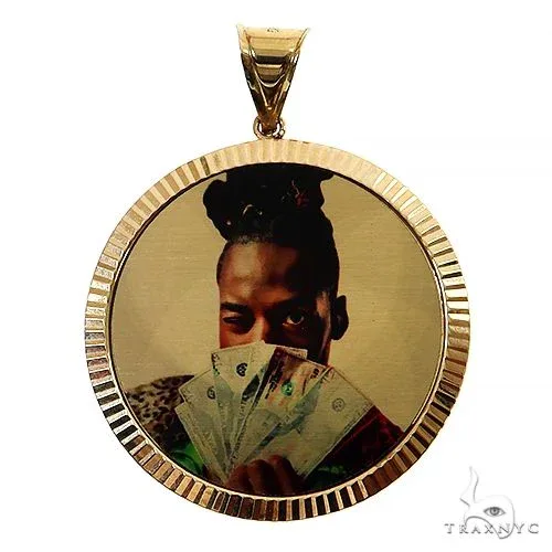 RINA - SUNNY 2 14K Gold Photo Pedant 35mm 69139 in Rose Gold – Pendant
