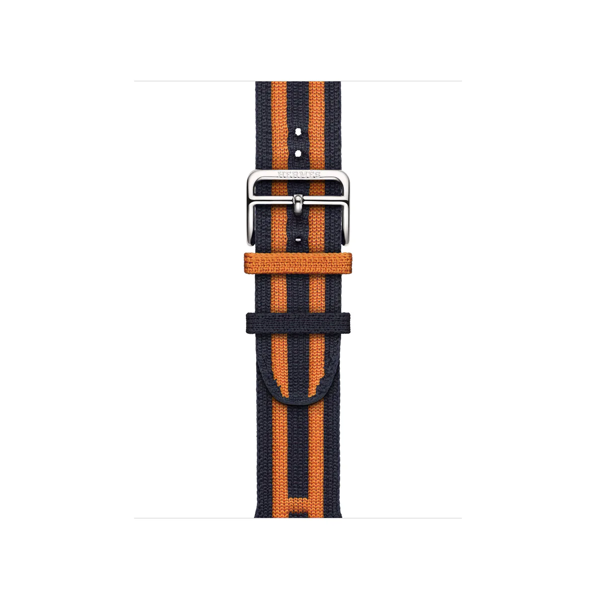 Hermès Apple Watch Hermès - 42mm Bleu Nuit/Orange Rocabar Club