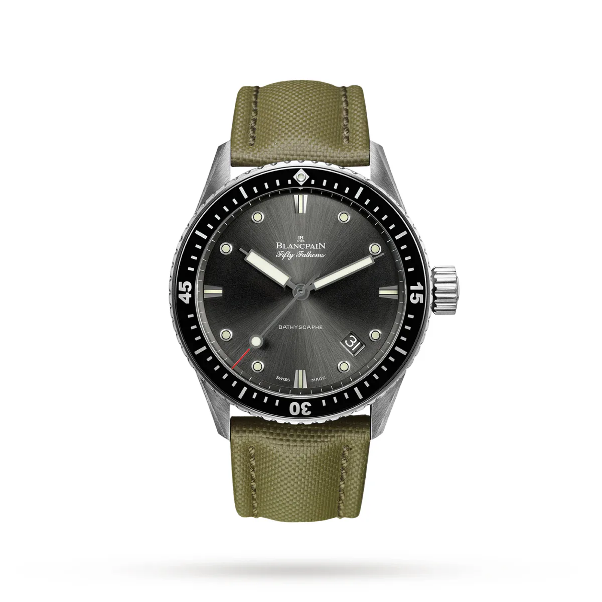 Blancpain Fifty Fathoms Bathyscaphe 43mm Mens Watch Grey