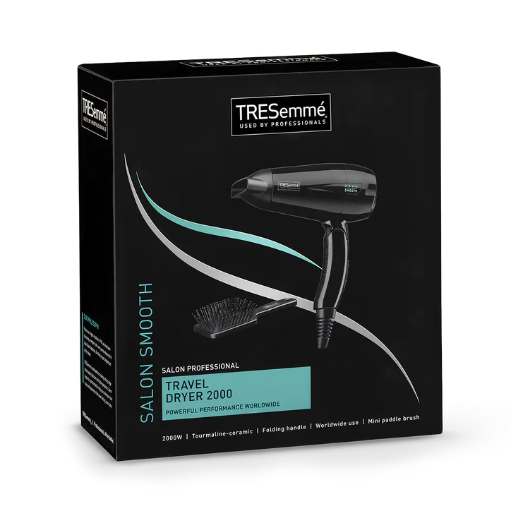 TRESEMME TRESemmé Salon Professional Travel Dryer 2000'C Black 5549U