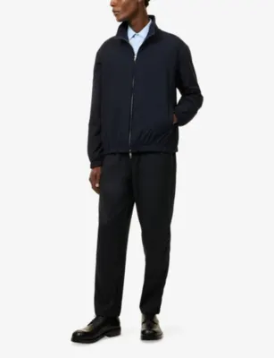 UMIT BENAN Phil Reversible Silk Jacket in DARK NAVY, additional product view 2