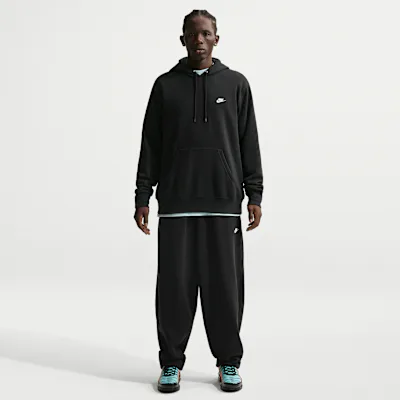 Nike Sportswear Club Men's Oversized French-Terry Trousers - Black/Black/White in Black/Black/White – Nike men's and unisex